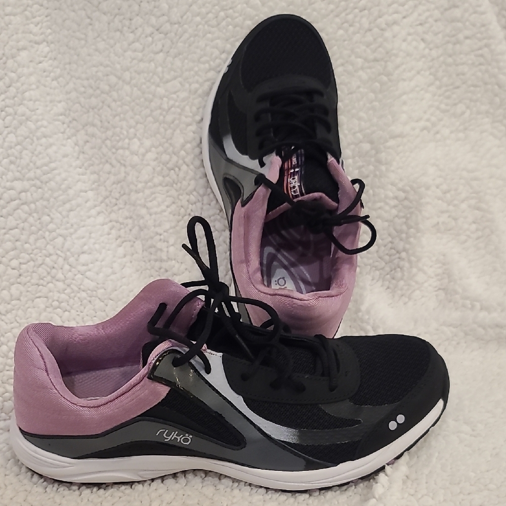 Ryka Women's Black and Pink Athletic Shoes